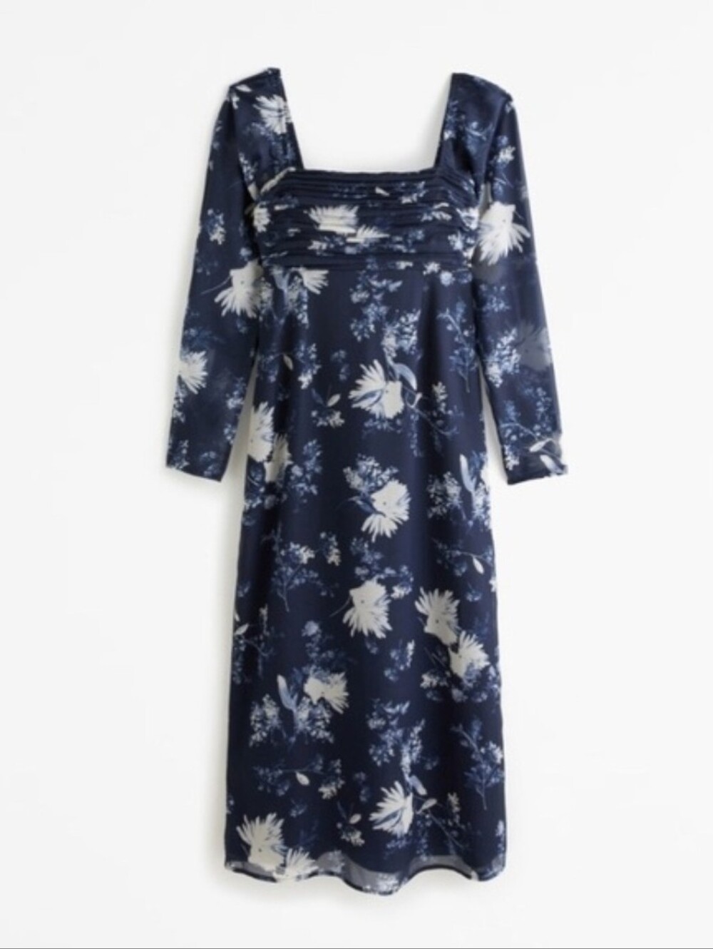 Abercrombie & Fitch Navy Smocked Dress